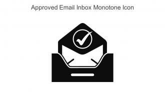Approved Email Inbox Monotone Icon In Powerpoint Pptx Png And Editable Eps Format
