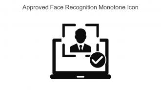 Approved Face Recognition Monotone Icon In Powerpoint Pptx Png And Editable Eps Format