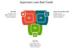 Approved loan bad credit ppt powerpoint presentation show graphics cpb