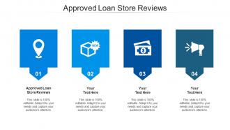 Approved loan store reviews ppt powerpoint presentation infographic template styles cpb