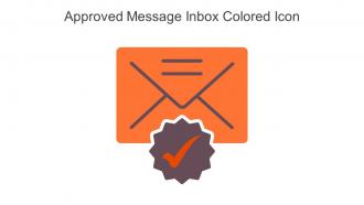 Approved Message Inbox Colored Icon In Powerpoint Pptx Png And Editable Eps Format
