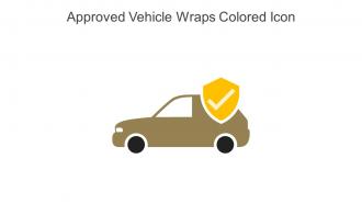 Approved Vehicle Wraps Colored Icon In Powerpoint Pptx Png And Editable Eps Format