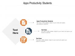 Apps productivity students ppt powerpoint presentation model show cpb