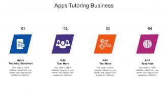 Apps Tutoring Business Ppt Powerpoint Presentation File Diagrams Cpb