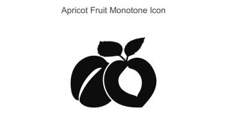 Apricot Fruit Monotone Icon In Powerpoint Pptx Png And Editable Eps Format