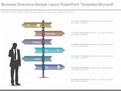 Apt business directions sample layout powerpoint templates microsoft
