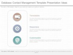 Apt database contact management template presentation ideas