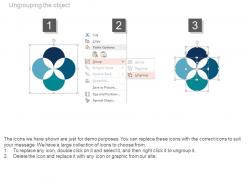 Apt four staged venn diagram for process control flat powerpoint design