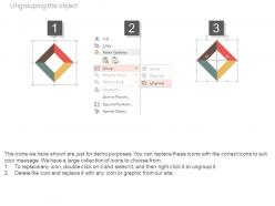 Apt four steps for swot analysis flat powerpoint design