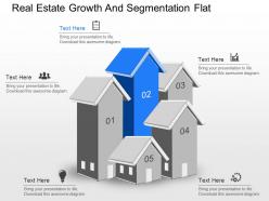Apt real estate growth and segmentation flat powerpoint template