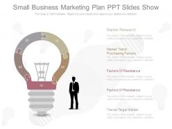 Apt small business marketing plan ppt slides show