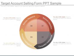 Apt target account selling form ppt sample