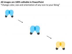 74055127 style variety 3 idea-bulb 2 piece powerpoint presentation diagram infographic slide
