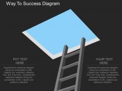 Apt way to success diagram flat powerpoint design