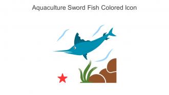 Aquaculture Sword Fish Colored Icon In Powerpoint Pptx Png And Editable Eps Format