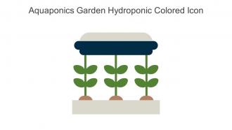 Aquaponics Garden Hydroponic Colored Icon In Powerpoint Pptx Png And Editable Eps Format