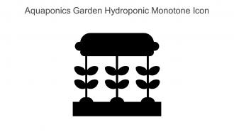 Aquaponics Garden Hydroponic Monotone Icon In Powerpoint Pptx Png And Editable Eps Format