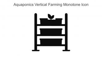 Aquaponics Vertical Farming Monotone Icon In Powerpoint Pptx Png And Editable Eps Format