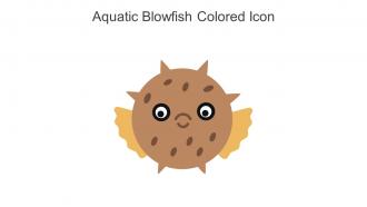 Aquatic Blowfish Colored Icon In Powerpoint Pptx Png And Editable Eps Format
