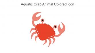Aquatic Crab Animal Colored Icon In Powerpoint Pptx Png And Editable Eps Format