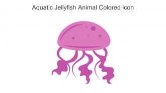 Aquatic Jellyfish Animal Colored Icon In Powerpoint Pptx Png And Editable Eps Format