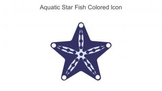 Aquatic Star Fish Colored Icon In Powerpoint Pptx Png And Editable Eps Format