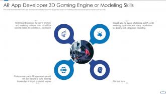 Ar app developer 3d gaming engine or modeling skills virtual reality and augmented reality