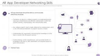 AR App Developer Networking Skills Ppt Gallery Guidelines