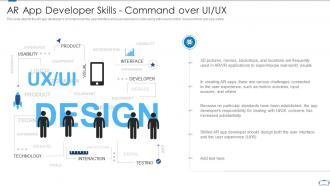 Ar app developer skills command over ui ux virtual reality and augmented reality