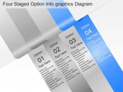 Ar four staged option infographics diagram powerpoint template