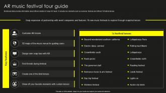 AR Music Festival Tour Guide Unlocking Creativity With Snap Ppt PowerPoint