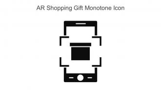 AR Shopping Gift Monotone Icon In Powerpoint Pptx Png And Editable Eps Format
