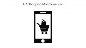 AR Shopping Monotone Icon In Powerpoint Pptx Png And Editable Eps Format