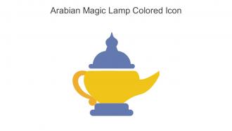 Arabian Magic Lamp Colored Icon In Powerpoint Pptx Png And Editable Eps Format