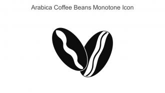 Arabica Coffee Beans Monotone Icon In Powerpoint Pptx Png And Editable Eps Format