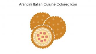 Arancini Italian Cuisine Colored Icon In Powerpoint Pptx Png And Editable Eps Format