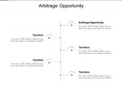 Arbitrage opportunity ppt powerpoint presentation infographic template graphics cpb
