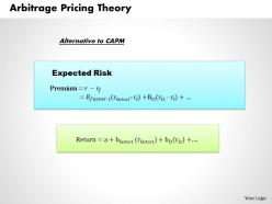Arbitrage pricing theory powerpoint presentation slide template