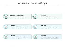 Arbitration process steps ppt powerpoint presentation infographic template show cpb