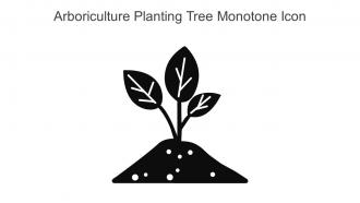 Arboriculture Planting Tree Monotone Icon In Powerpoint Pptx Png And Editable Eps Format