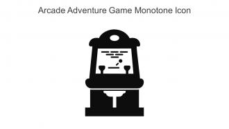 Arcade Adventure Game Monotone Icon In Powerpoint Pptx Png And Editable Eps Format