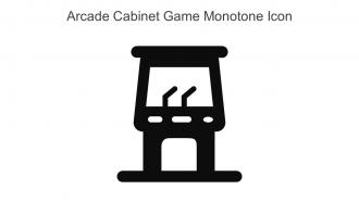 Arcade Cabinet Game Monotone Icon In Powerpoint Pptx Png And Editable Eps Format