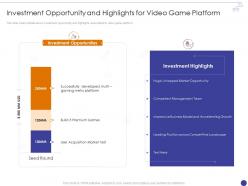 Arcade game investment opportunity and highlights for video game platform
