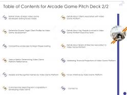 Arcade game table of contents ppt powerpoint presentation file gallery