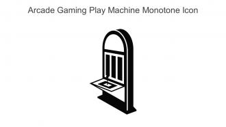 Arcade Gaming Play Machine Monotone Icon In Powerpoint Pptx Png And Editable Eps Format