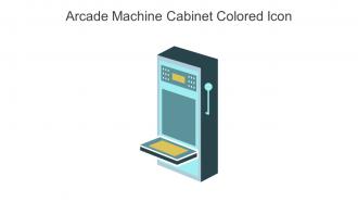 Arcade Machine Cabinet Colored Icon In Powerpoint Pptx Png And Editable Eps Format