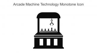 Arcade Machine Technology Monotone Icon In Powerpoint Pptx Png And Editable Eps Format