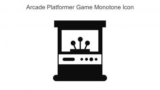 Arcade Platformer Game Monotone Icon In Powerpoint Pptx Png And Editable Eps Format