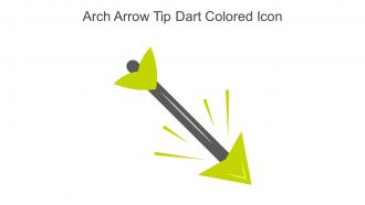 Arch Arrow Tip Dart Colored Icon In Powerpoint Pptx Png And Editable Eps Format