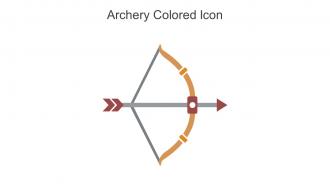 Archery Colored Icon In Powerpoint Pptx Png And Editable Eps Format